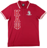Big Boy Kappa Alpha Psi Divine 9 S6 Polo Shirt [Crimson Red]