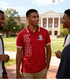 Big Boy Kappa Alpha Psi Divine 9 S6 Polo Shirt [Crimson Red]