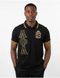 Big Boy Alpha Phi Alpha Divine 9 S6 Polo Shirt [Black]