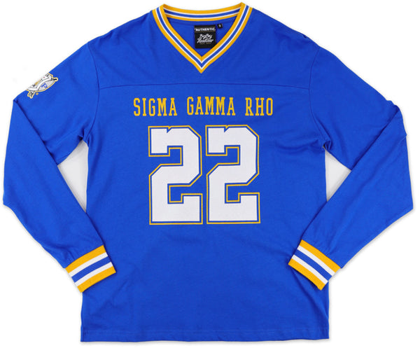 Big Boy Sigma Gamma Rho Divine 9 S1 Long Sleeve Jersey [Long Sleeve - Royal Blue]