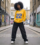 Big Boy Sigma Gamma Rho Divine 9 S1 Long Sleeve Jersey [Long Sleeve - Gold]