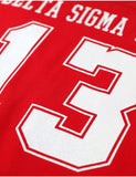 Big Boy Delta Sigma Theta Divine 9 S1 Long Sleeve Jersey [Long Sleeve - Red]