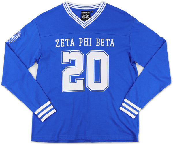 Big Boy Zeta Phi Beta Divine 9 S1 Long Sleeve Jersey [Long Sleeve - Royal Blue]