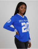 Big Boy Zeta Phi Beta Divine 9 S1 Long Sleeve Jersey [Long Sleeve - Royal Blue]