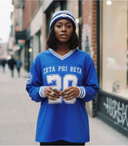 Big Boy Zeta Phi Beta Divine 9 S1 Long Sleeve Jersey [Long Sleeve - Royal Blue]