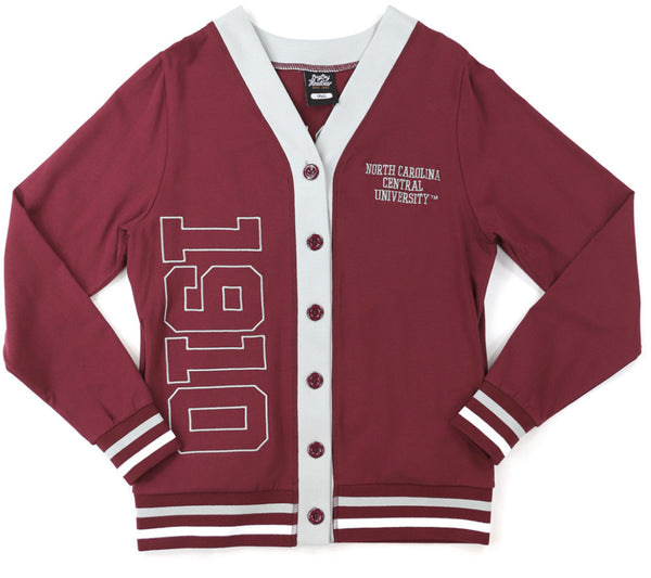 Big Boy North Carolina Central Eagles S12 Womens Cardigan [Maroon]