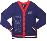 Big Boy Howard Bison S12 Womens Cardigan [Navy Blue]