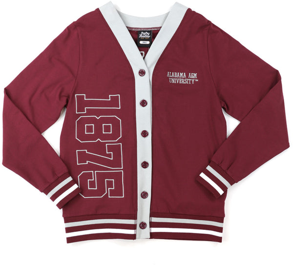 Big Boy Alabama A&M Bulldogs S12 Womens Cardigan [Maroon]