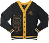 Big Boy Alabama State Hornets S12 Womens Cardigan [Black]