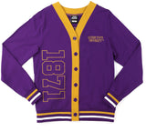Big Boy Alcorn State Braves S12 Womens Cardigan [Purple]