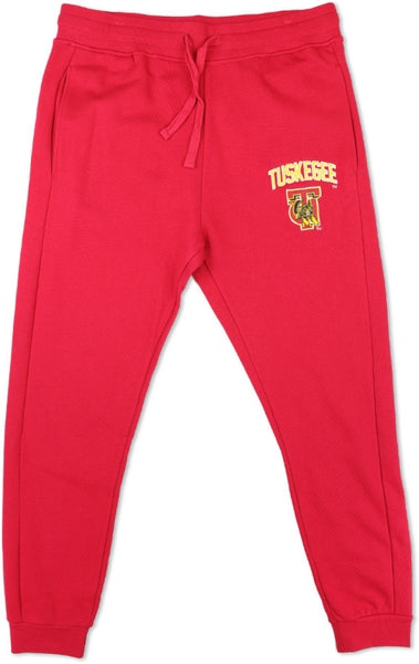 Big Boy Tuskegee Golden Tigers S3 Mens Sweatpants [Crimson Red]
