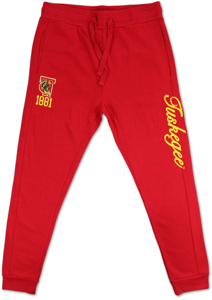 Big Boy Tuskegee Golden Tigers S2 Mens Jogger Pants [Crimson Red]