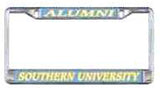 Southern University Alumni Metal License Plate Frame [Silver]