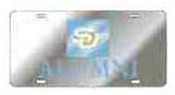 Southern University Alumni Laser Cut Inlaid Mirror License Plate Tag [Silver]