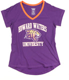 Big Boy Edward Waters Tigers S3 Womens V-Neck Tee [Purple]