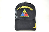 1st Armored M1257B Shadow Mens Cap [Black]