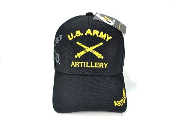 U.S. Army Artillery M1248B Shadow Mens Cap [Black]