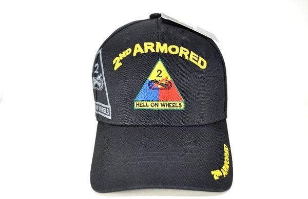 2nd Armored M1258B Shadow Mens Cap [Black]