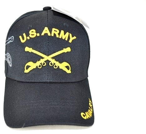 U.S. Army Cavalry Badge M1250B Shadow Mens Cap [Black]