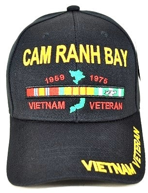 Cam Ranh Bay Vietnam Veteran M420V Mens Cap [Black]