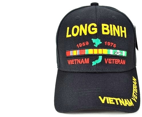 Long Binh Vietnam Veteran M408V Mens Cap [Black]