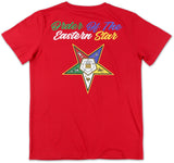 Big Boy Eastern Star Divine S17 Glitter Dry Fit Tee [Red]