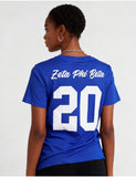 Big Boy Zeta Phi Beta Divine 9 S17 Glitter Dry Fit Tee [Royal Blue]
