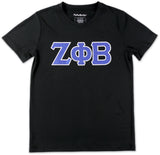 Big Boy Zeta Phi Beta Divine 9 S17 Glitter Dry Fit Tee [Black]