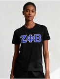 Big Boy Zeta Phi Beta Divine 9 S17 Glitter Dry Fit Tee [Black]