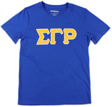 Big Boy Sigma Gamma Rho Divine 9 S17 Glitter Dry Fit Tee [Royal Blue]