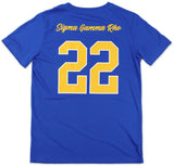 Big Boy Sigma Gamma Rho Divine 9 S17 Glitter Dry Fit Tee [Royal Blue]