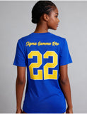 Big Boy Sigma Gamma Rho Divine 9 S17 Glitter Dry Fit Tee [Royal Blue]