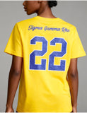 Big Boy Sigma Gamma Rho Divine 9 S17 Glitter Dry Fit Tee [Gold]