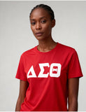 Big Boy Delta Sigma Theta Divine 9 S17 Glitter Dry Fit Tee [Red]