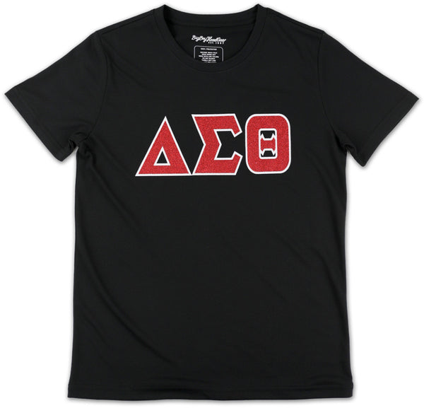 Big Boy Delta Sigma Theta Divine 9 S17 Glitter Dry Fit Tee [Black]