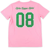 Big Boy Alpha Kappa Alpha Divine 9 S17 Glitter Dry Fit Tee [Pink]