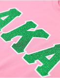 Big Boy Alpha Kappa Alpha Divine 9 S17 Glitter Dry Fit Tee [Pink]