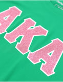 Big Boy Alpha Kappa Alpha Divine 9 S17 Glitter Dry Fit Tee [Green]
