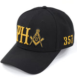 Big Boy Prince Hall Emblem Divine S154 Ball Cap [Black]