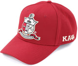 Big Boy Kappa Alpha Psi Divine 9 S159 Crest Ball Cap [Crimson Red]