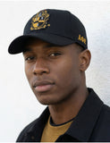 Big Boy Alpha Phi Alpha Divine 9 S159 Crest Ball Cap [Black]