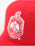 Big Boy Delta Sigma Theta Divine 9 S159 Crest Ball Cap [Red]