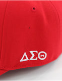 Big Boy Delta Sigma Theta Divine 9 S159 Crest Ball Cap [Red]