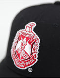 Big Boy Delta Sigma Theta Divine 9 S159 Crest Ball Cap [Black]