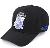 Big Boy Phi Beta Sigma Divine 9 S159 Crest Ball Cap [Black]