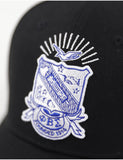 Big Boy Phi Beta Sigma Divine 9 S159 Crest Ball Cap [Black]