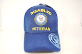 Disabled Navy Veteran C1472 Shadow On Bill Mens Cap [Navy Blue]