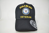 Disabled Navy Veteran C1472 Shadow On Bill Mens Cap [Black]