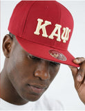 Big Boy Kappa Alpha Psi Divine 9 S144 Letter Snapback Cap [Crimson Red]