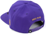 Big Boy Omega Psi Phi Divine 9 S144 Letter Snapback Cap [Purple]